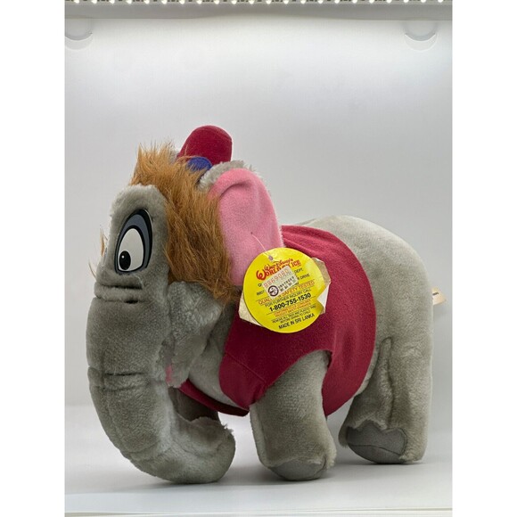 Vintage 1990s Walt Disney's World On Ice Aladdin Abu Elephant Plush Toy WITH TAG - Picture 4 of 9